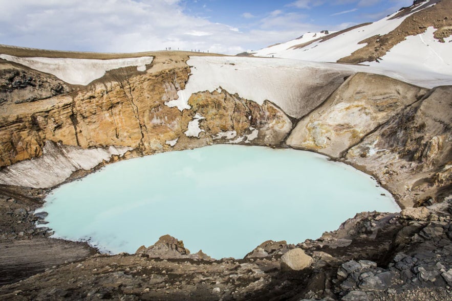 Askja is home to the crater lake of Viti.