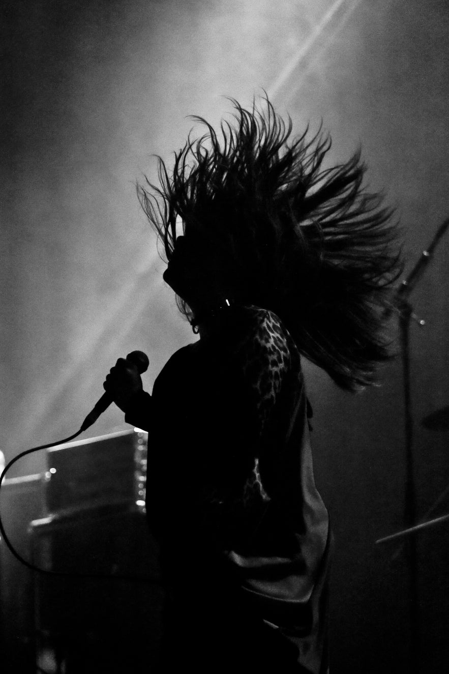 A portrait of a performer in Iceland.