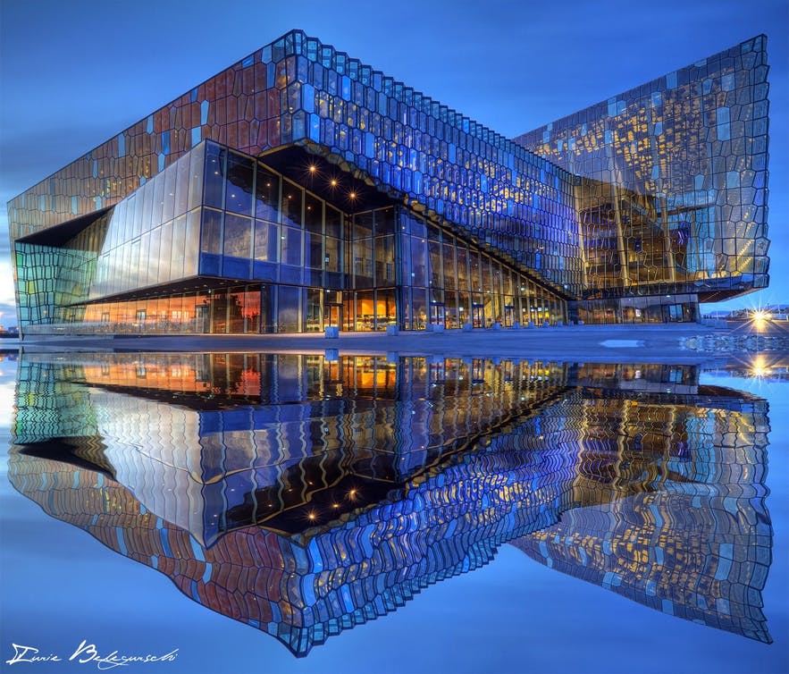 Harpa is a concert hall in Reykjavik city.