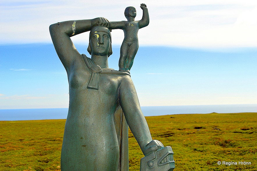 Guðríður Laugarbrekka statue Snæfellsnes