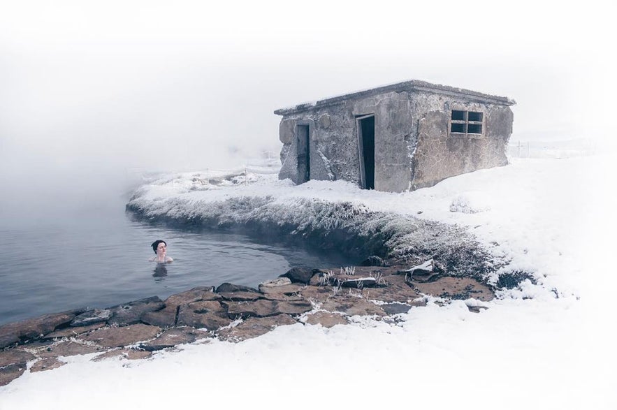 The Secret Lagoon is open even in summer.