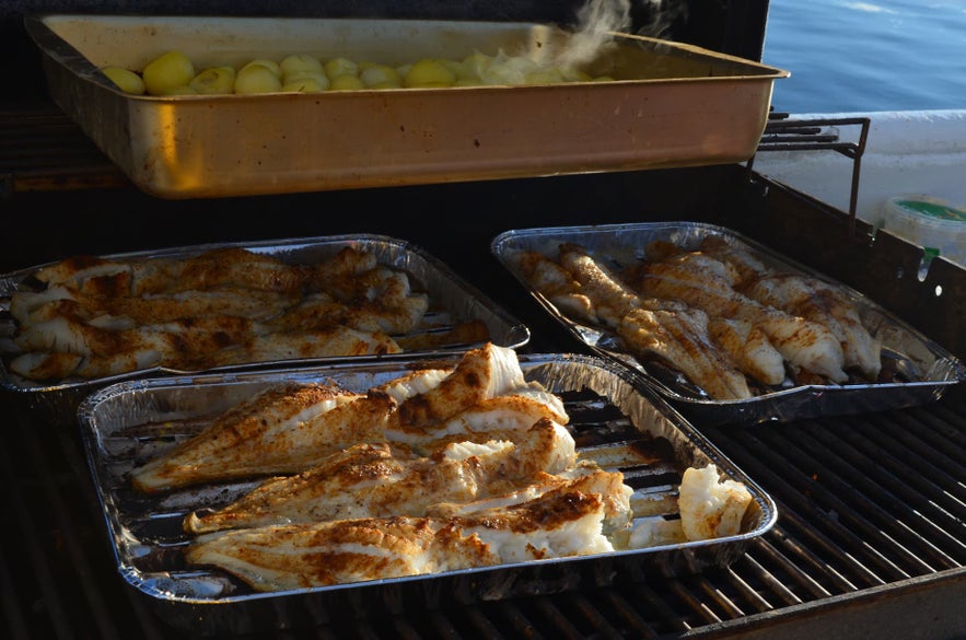 Icelandic fish ready to be eaten.