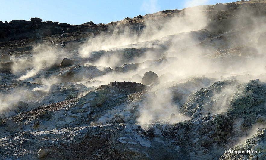 Seltún geothermal area - the hot spring Pínir Seltún geothermal area - the hot spring Pínir