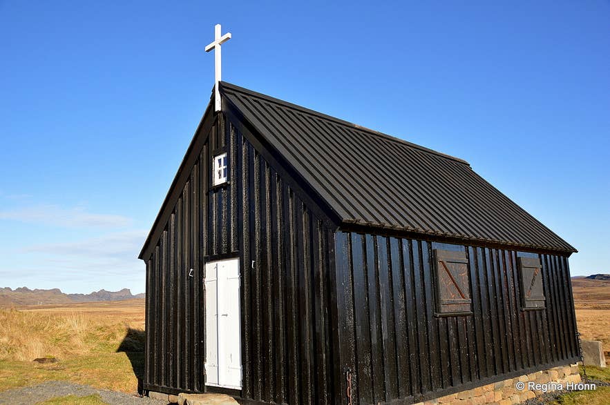 The new Kr&yacute;suv&iacute;kurkirkja church on the Reykjanesskagi peninsula