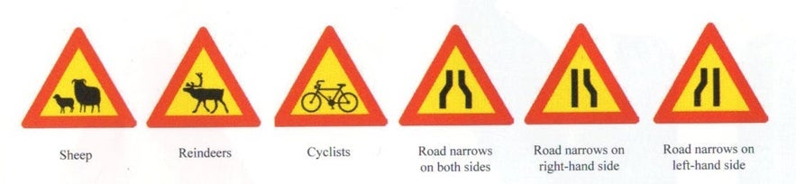 Icelandic Road Signs and Meanings 2