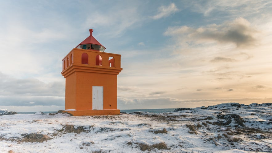 The East Fjords of Iceland have many quaint lighthouses.