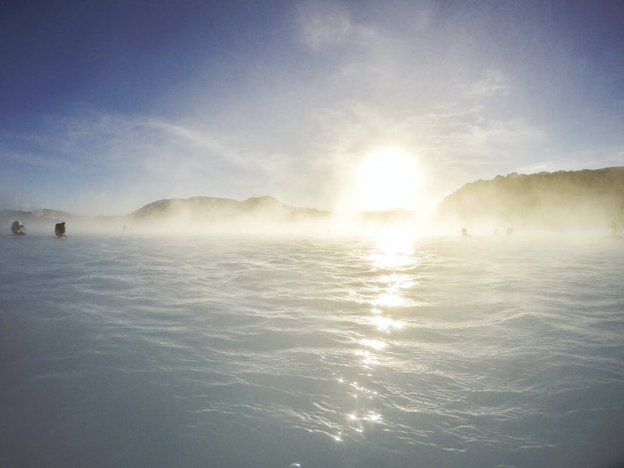 De IJslandse Blue Lagoon is perfect om pijnlijke spieren te verzachten