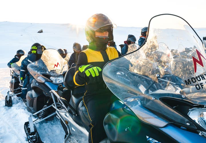 From a snowmobile tour in Iceland