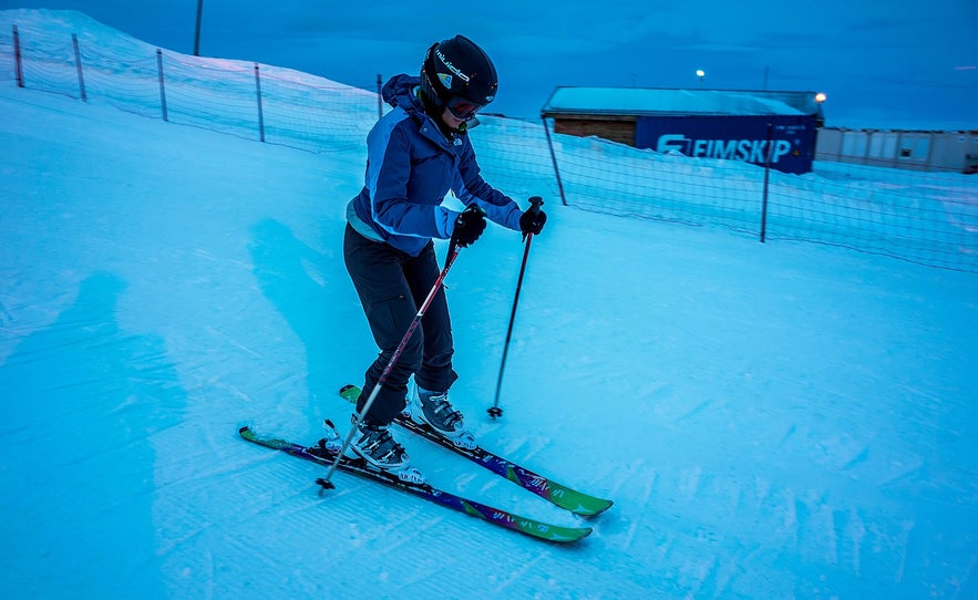 Hlidarfjall hat viele tolle Skipisten.