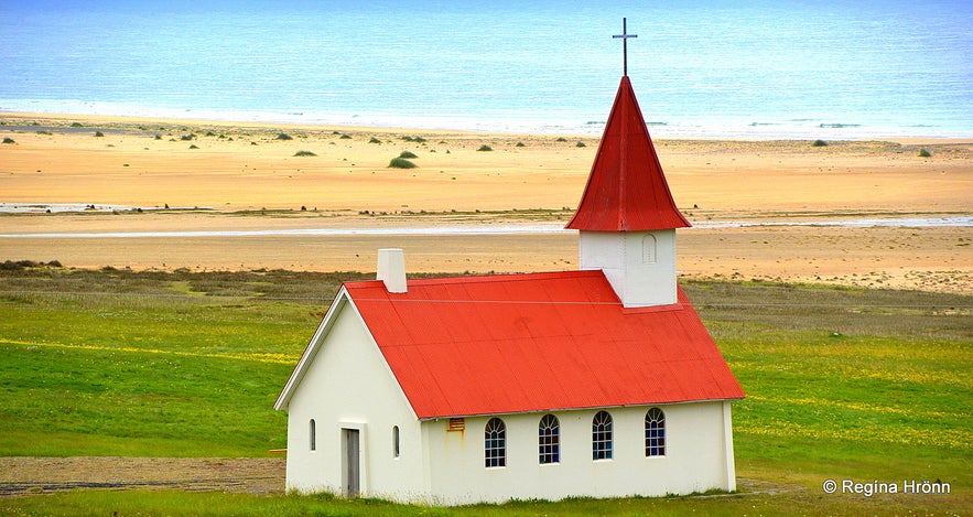 Breiðavíkurkirkja church in the Westfjords of Iceland