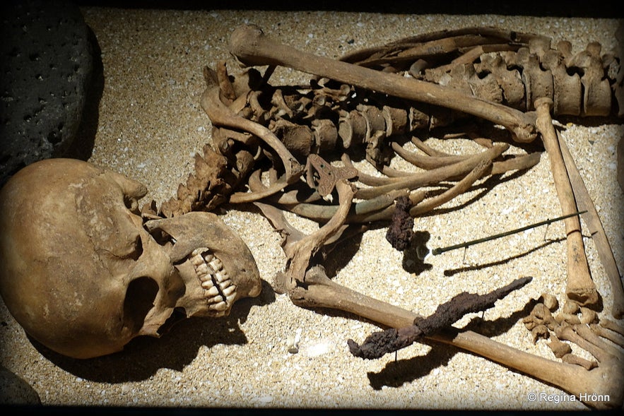 A pagan grave at the National Museum of Iceland