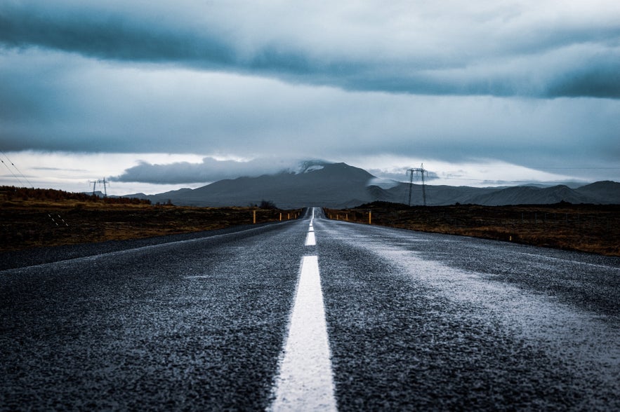 Hekla is a stunning volcanic mountain in Iceland.