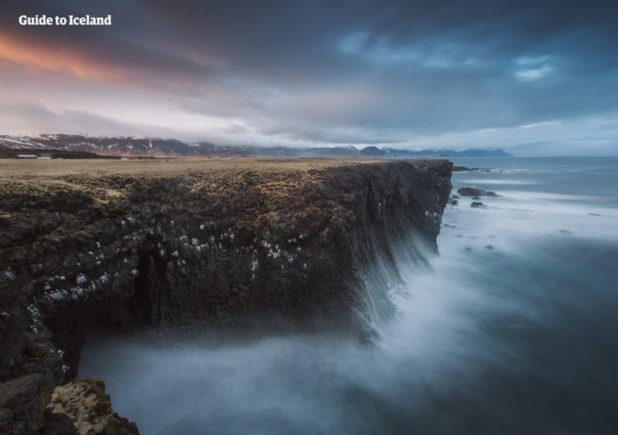 The cliffs at Arnarstapi are some of the most dramatic on the Snaefellsnes Peninsula.