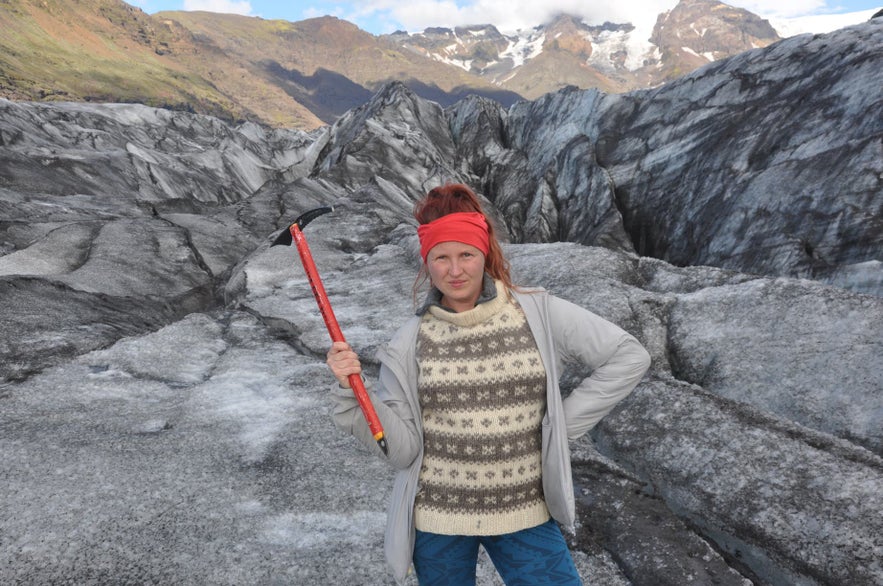 Nanna blogs at Guide to Iceland, here pictured in &Aacute;safj&ouml;r&eth;ur