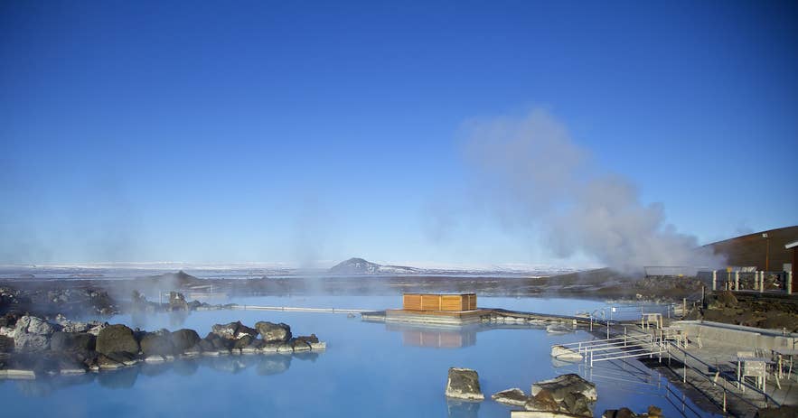 ダイヤモンドサークルのミーヴァトン湖近くにあるアースラグーン・ミーヴァトン地熱スパ