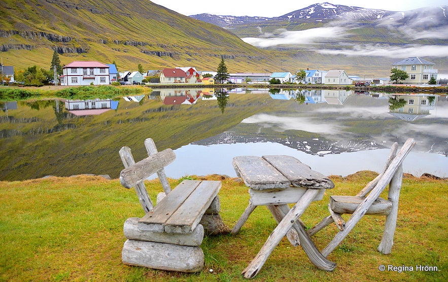 Seyðisfjörður village in East-Iceland