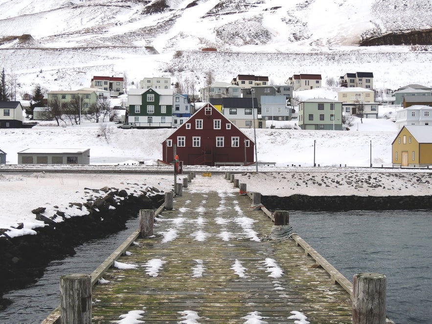 The view of Siglufj&ouml;r&eth;ur town.