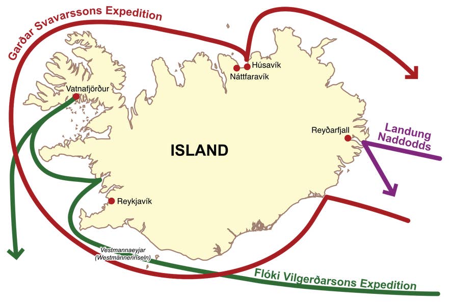 Die Besiedlung Islands begann mit den Abenteuern dreier Entdecker.
