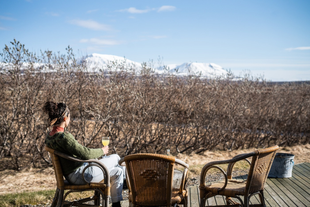 Enjoy peace at the Ytra Lon Farm Lodge.