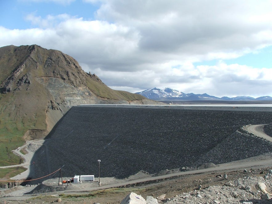 The Karahnjukur Dam in Iceland.