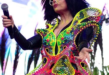 Bjork in a modern look.
