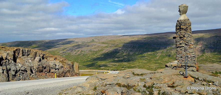 The 2 Stone-men in the Westfjords of Iceland - Kleifabúi on Kleifaheiði and the Stone-man by Penna