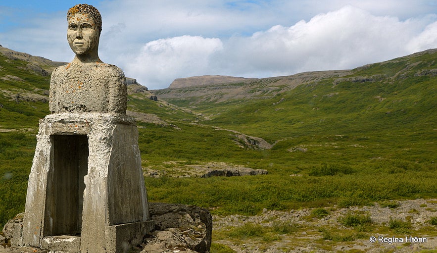 The 2 Stone-men in the Westfjords of Iceland - Kleifabúi on Kleifaheiði and the Stone-man by Penna