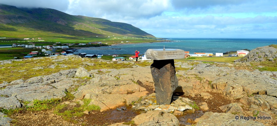 Álfaborg rock Borgarfjörður-Eystri East-Iceland view-dial