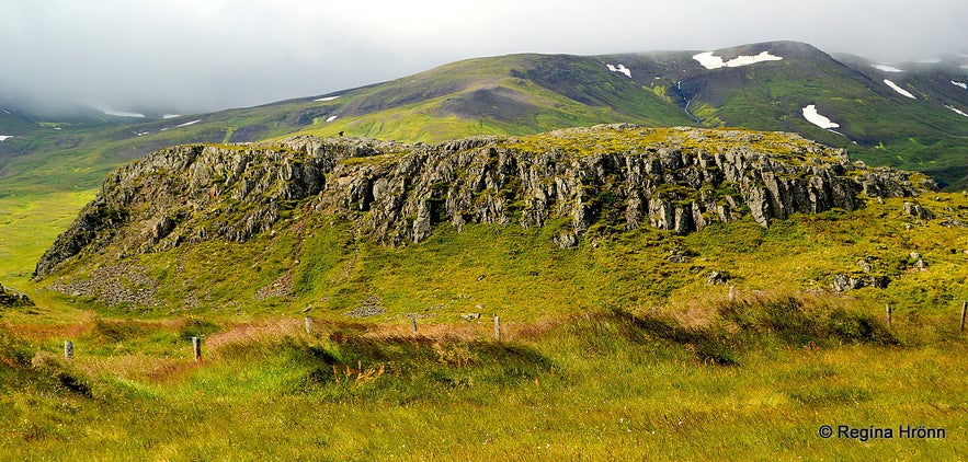 Álfaborg rock Borgarfjörður-Eystri East-Iceland Álfaborg rock Borgarfjörður-Eystri East-Iceland