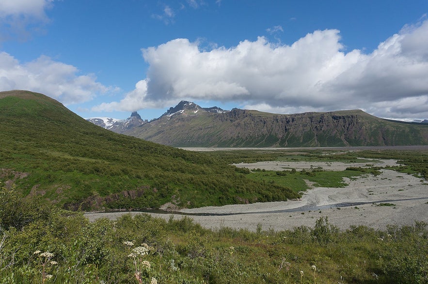 Vestragil is a hot spring area in Skaftafell.