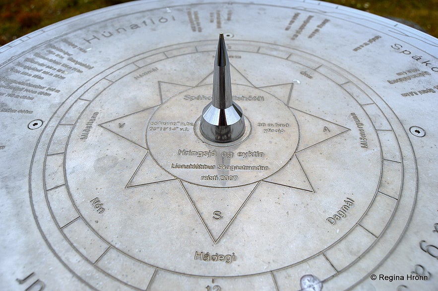 The view-dial at Spákonuhöfði Skagaströnd