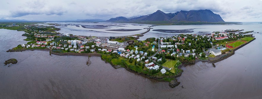 The Settlement Center is in the town of Borgarnes in West Iceland. The Settlement Center is in the town of Borgarnes in West Iceland.