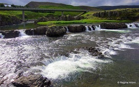 Fossatun is hotel by a waterfall steeped in troll-folklore.