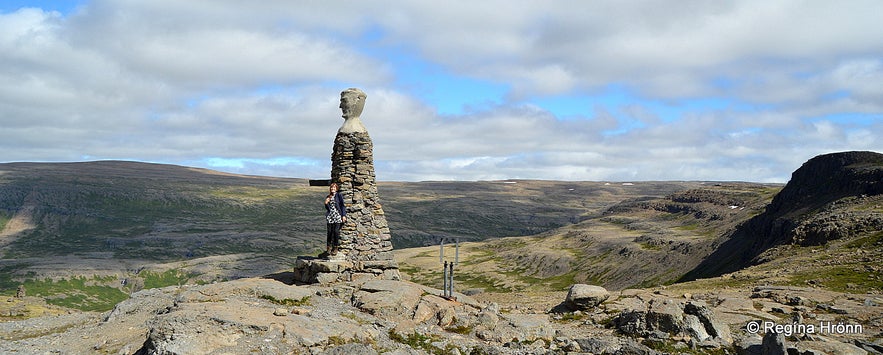 The 2 Stone-men in the Westfjords of Iceland - Kleifabúi on Kleifaheiði and the Stone-man by Penna