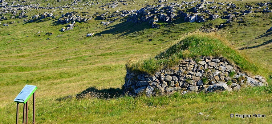 The oldest turf outhouse in Iceland - Hesthúsið á Hólum in Kollsvík 