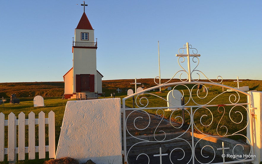 Miðgarðakirkja church on Grímsey island N-Iceland