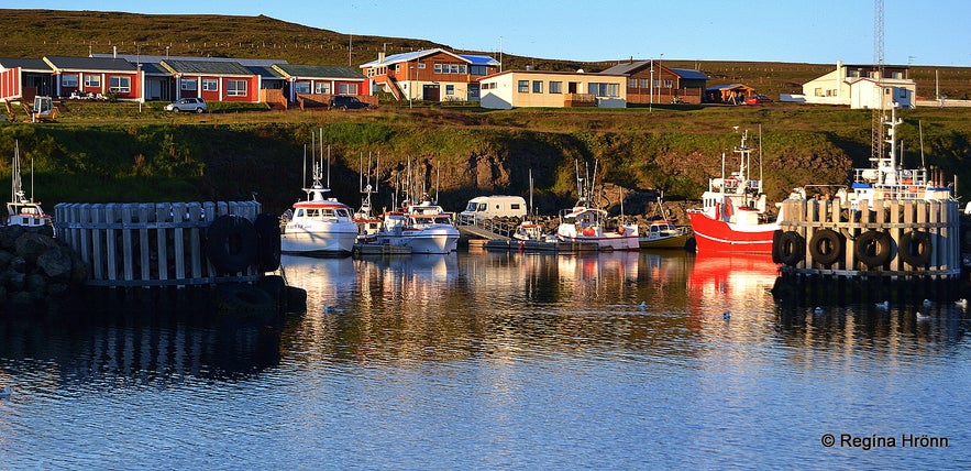 Grímsey island harbour 