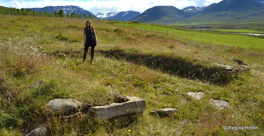 Ruins of an ancient church in Hjaltadalur North-Iceland