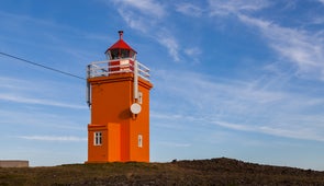 The lighthouse at Hopsnes is a charming feature.