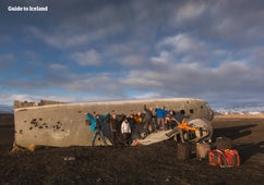 Myrdalssandur is the outwash plain with the DC-3 Plane Wreck.