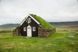 Saurbaejarkirkja is a stunning church in Iceland.