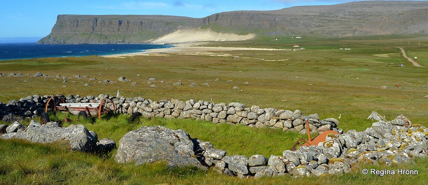 Kollsvík ruins Westfjords - an old sheepcote