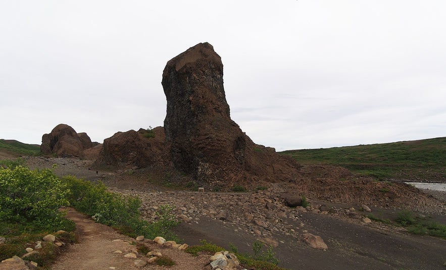 One of the rock formations found in the Vesturdalur Valley in Iceland's North. One of the rock formations found in the Vesturdalur Valley in Iceland's North.