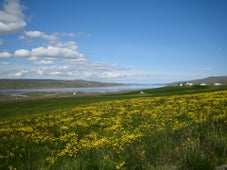 Das Regionalmuseum Reykir befindet sich in der Bucht von Hrutafjördur.