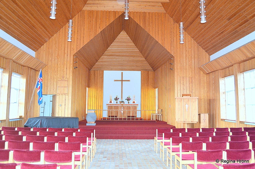 Hólmavíkurkirkja church in Hólmavík inside