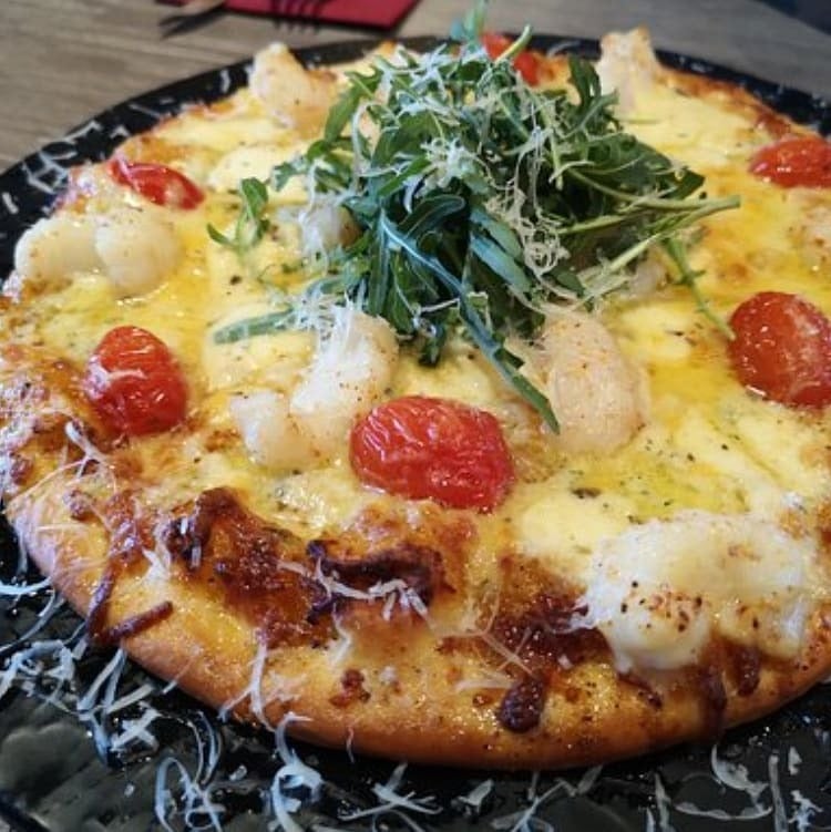 Pizza at Kaffi Hornid