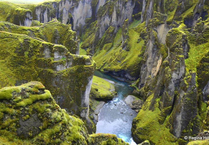The Picturesque Fjaðrárgljúfur Canyon in South Iceland