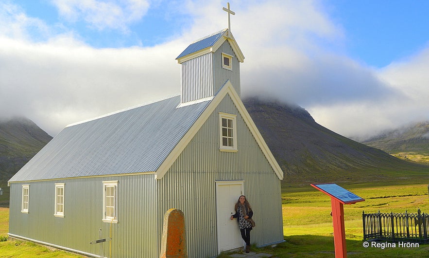 Selárdsalskirkja church in Selárdalur Westfjords