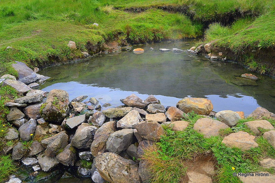 A warm pool in Reykjarfjörður Westfjords