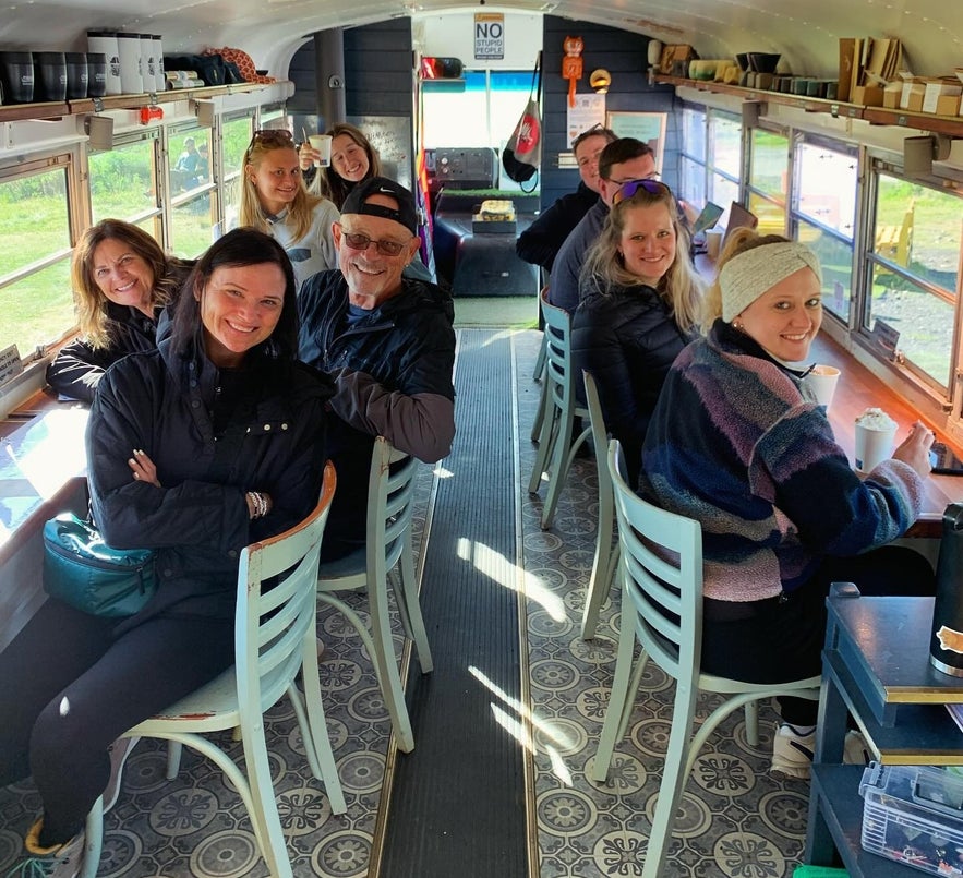Inside the bus